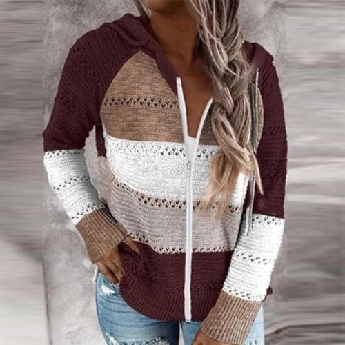 Long Cardigan Oversize Women Hoodie Casual Long Sleeve Cardigan Knitted Sweaters Coat Female Cute Plus Size Clothes Hooded 2021