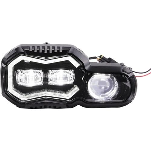 For BMW F800GS LED Projector Headlights For F800R F650 700 800GS ADV Adventure Complete LED Projector Headlight E24 Assembly
