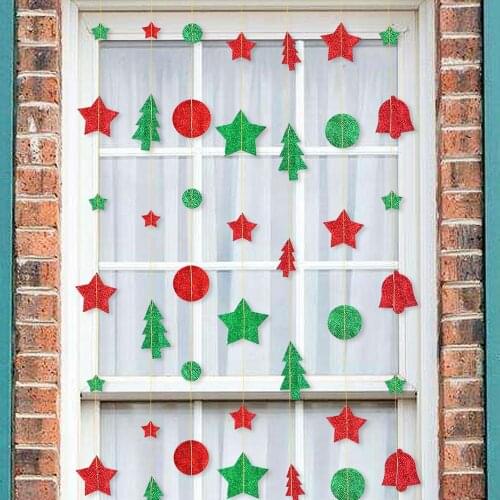 Tissue Paper Tassel Garland for Christmas Tree Birthday Party Decorations Baby Shower Favors Supplies fl34