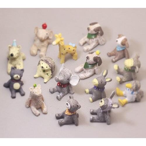 Toy Action Figure Simulated Animal Model Mini Cute Toys Bear, Rabbit Bunny, Donkey, Giraffe Model Toys For Kids Learning Gifts