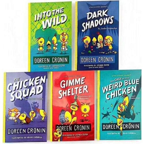 5 books/set The Chicken Squad Doreen Cronin English Picture story books to help your child grow as a reader