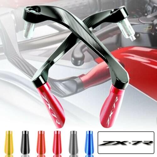 Motorcycle CNC Aluminum 7/8'' 22mm Brake Clutch Levers Guard Handlebar Protector For Kawasaki Ninja ZX-7R ZX7R