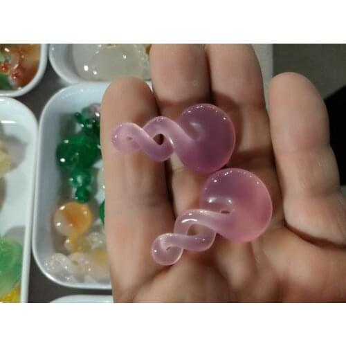 Natural jade more color agate ice Jade Winding Exquisite pendant free shipping