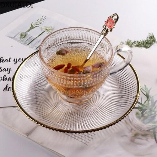 Nordic household round heat-resistant glass with a coffee cup large capacity milk breakfast cup oatmeal bowl yogurt oatmeal cup