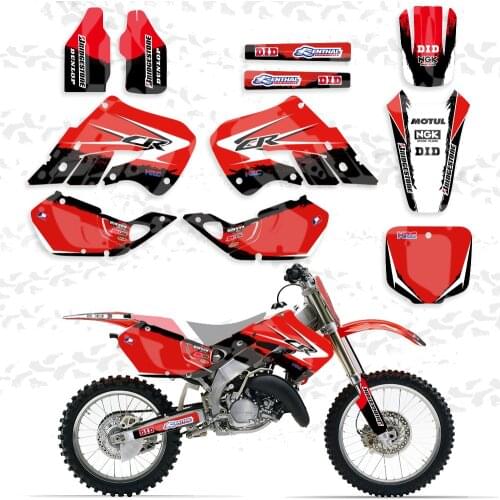 NEW CR STYLE TEAM DECALS GRAPHICS STICKERS BACKGROUNDS For Honda CR125 1998 1999 CR250 1997-1999