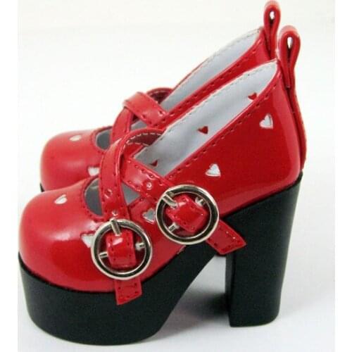 JS-08 1/3 1/4 BJD High heels PU Shoes