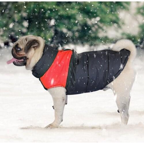 Super Warm Dog Clothes French Bulldog Chihuahua Pet Clothes Small Medium Large Dogs Jacket Coat Waterproof Vest Coustume S-7XL
