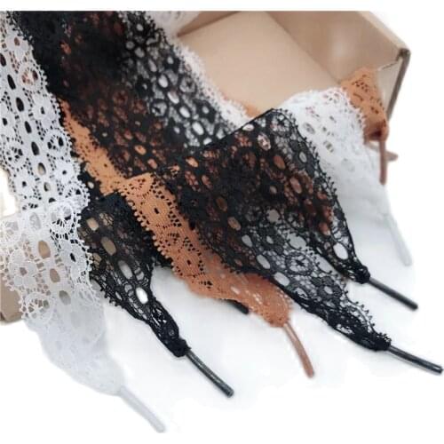 A pair of New 3CM Width Lace lace 80CM/100CM/120CM Length Canvas Sneaker Sport Shoes Lace 3 Colors LS-1