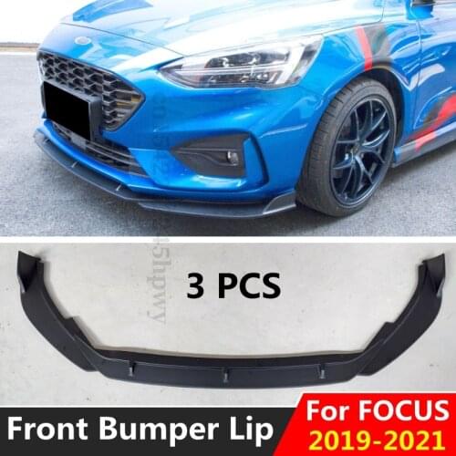 For Ford For Focus ST Line 2019 2020 2021 Front Bumper Lip Diffuser Bumper Spoiler Splitters Body Kit Protector Accessories
