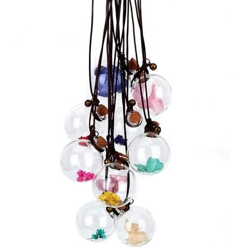 Empty Glass Bottle Car-styling Air Freshener Fragrance For Essential Oils Diffuser Car Hanging Perfume Pendant