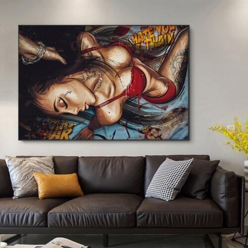 Modern Sexy Women Oil Paintings Figure Painting Wall Art Posters and Prints on Canvas Decorative Picture for Living Room Decor