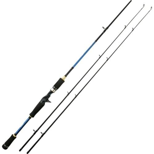 2 tips Spinning Fishing Rod 100% Carbon Surper Hard Fishing Pole 3 Sections Casting Lure Fishing Rod