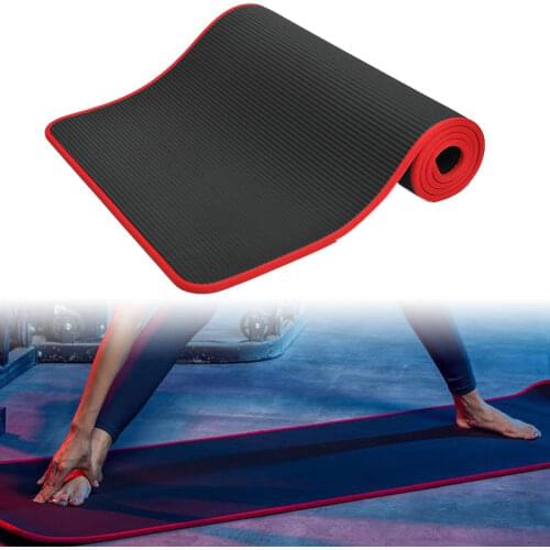 10MM Extra Thick Yoga Mat183cm*61cm Non-Slip High Quality NBR Gym Pillow Mats Pilates Fitness Tasteless Gym Exercise Pads Yoga