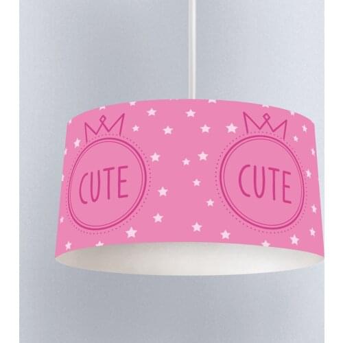 Lamp For Kids Bedrooms Light Chandelier for Living Room Childrens Room Pink Cute Crown Stars Model 233