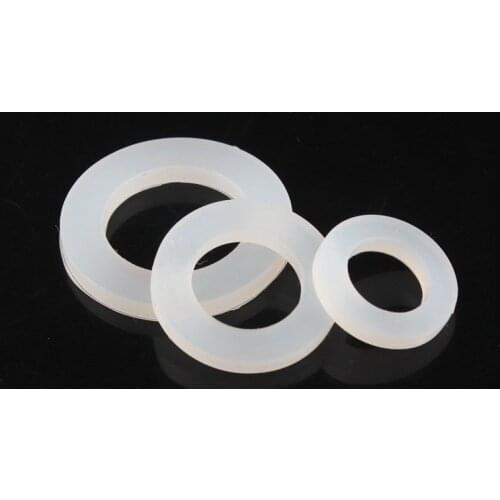 10pcs 6/8/12/15/20/25/32/40/50mm Silicone Seal Gasket Seal Thicken Spacer O Ring Seal Shower Seal Bellow Tube Faucet Water Seal