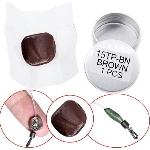 15g Tungsten Rig Putty Soft Leading Sinker Weight Carp Fishing Terminal Tackle Tool Tungsten Mud 3 Colors Fishing Tackle
