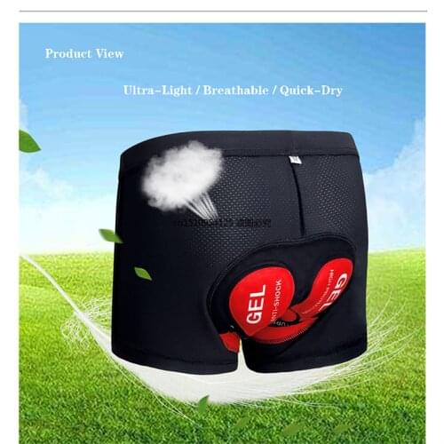 High Quality Unisex Black cycling Shorts Comfortable Underwear Sponge Gel EGL Padded Bike Short Size S-XXXL Bike Short Pants