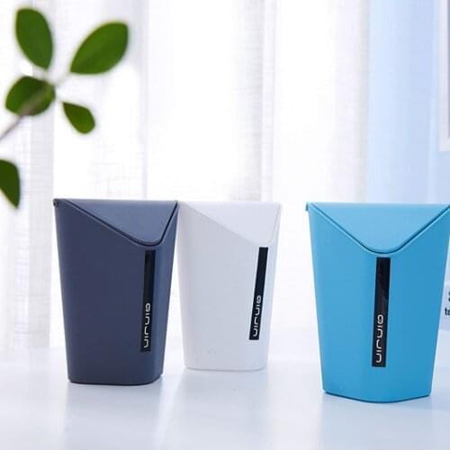 1pc Waste Bin Small Trash Can Mini Desktop Ashcan Litter Trash Little Table Top Trash Box for Desk Car Trash Bin Paper Basket