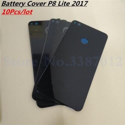 10Pcs/lot For Huawei P8 lite 2017 PRA-LX1 PRA-LX3 PRA-LA1 Battery Cover Door Housing Case Rear Glass Replacement Repair Parts