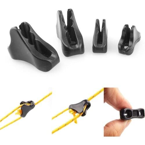 10Pcs Outdoor Camping Tent Plastic Wind Rope Anti-slip Fastener Buckle