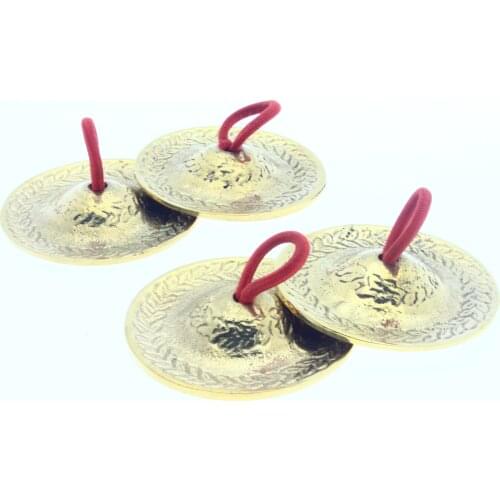 2 pairs - 4 Turkish cymbals fingers COPPER FREE SHIPPING