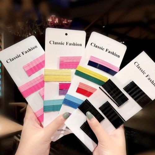 50Pcs/Set Colorful Hairpins For Women Hair Clip Lady Bobby Pins Invisible Wave Hairgrip Barrette Hairclip Hair Clips Accessories
