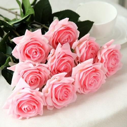 7pcs real touch moisturizing rose Valentines Day gift living room decoration interior decoration