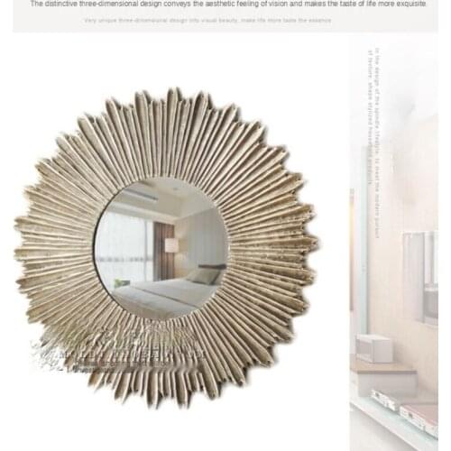American Country Antique Antique Classical Decorative Mirror Hallway Fireplace Art Hanging Mirror Background Wall Mirror