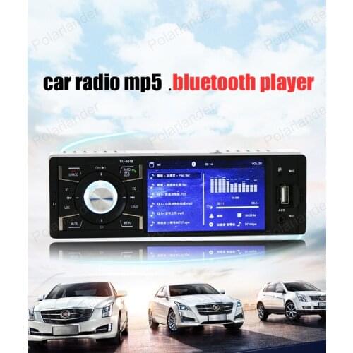 Car Radio 1 Din 4.1 Inch Bluetooth Stereo 1080P HD Screen MP5 Player FM USB/ SD/ AUX in Remote Control Multimedia 7 Color Light