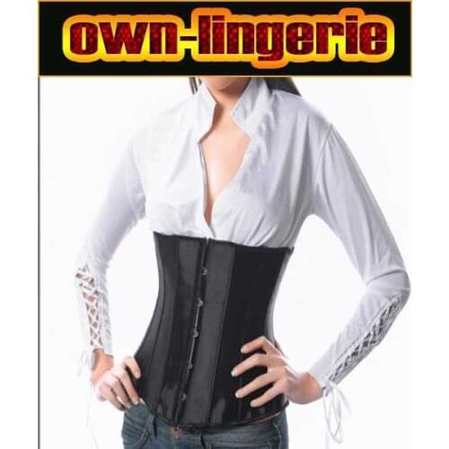 Free shipping stain underbust fashion style clothing corset,cupless waist trainer shapewear girdles body shapers lace up back