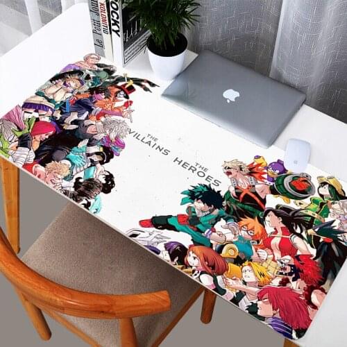 Large 90x40cm Office Mouse Pad Mat My Hero Academia Game Gamer Gaming Mousepad Keyboard Compute Anime Desk Cushion for Notebook