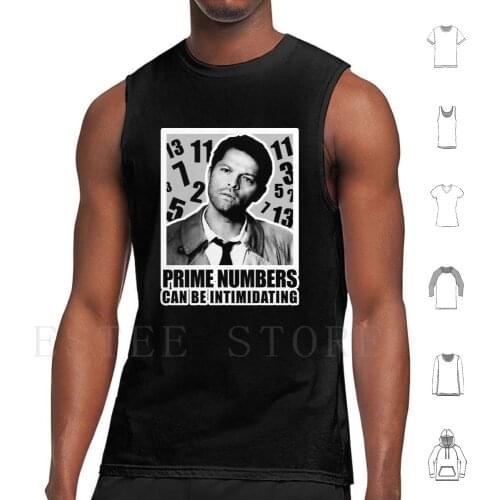 Prime Numbers Are Intimidating Tank Tops Vest Sleeveless Castiel Cas Supernatural Spn Misha Misha Collins Prime Numbers