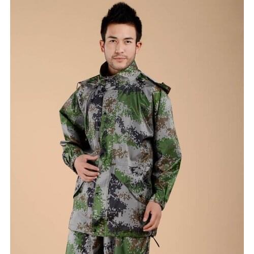 Mens Motorcycle Waterproof Jacket Pants Rainsuit Mens Hooded Set Hunting Fishing Camo