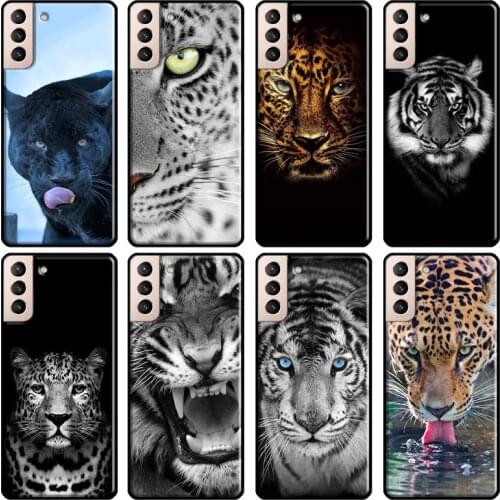 Cheetah Panther tiger lion Soft Case For Samsung Galaxy S21 Ultra Note 20 Note 10 S8 S9 S10 Plus S20 FE Phone Cover