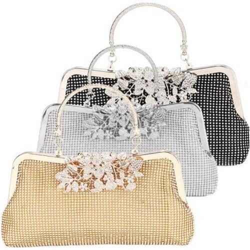 2021 New Diamond Inlaid Banquet Evening Dress Dinner Bag Women Handbag Single Shoulder Messenger Bag