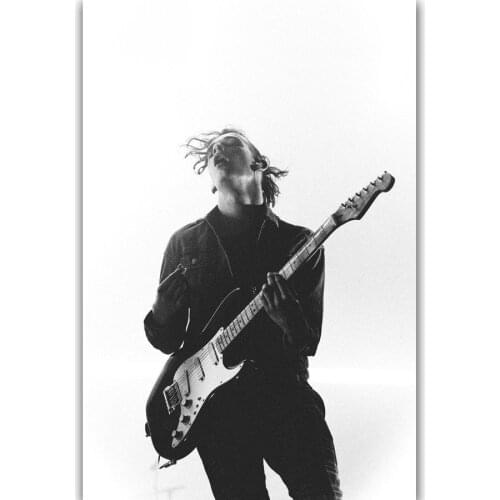 New Matt Healy The 1975 Rock Music Band-Silk Art Poster Wall Sicker Decoration Gift