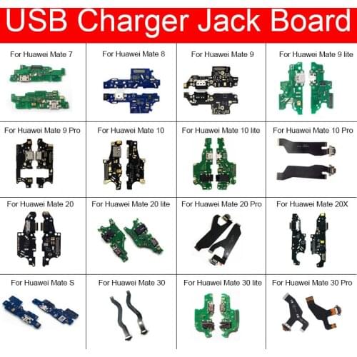 Genuine USB Charger Board For Huawei Mate 2 7 8 9 10 20 20X S 30 Lite Pro Charging Port Dock USB Board Replacement Repair Parts