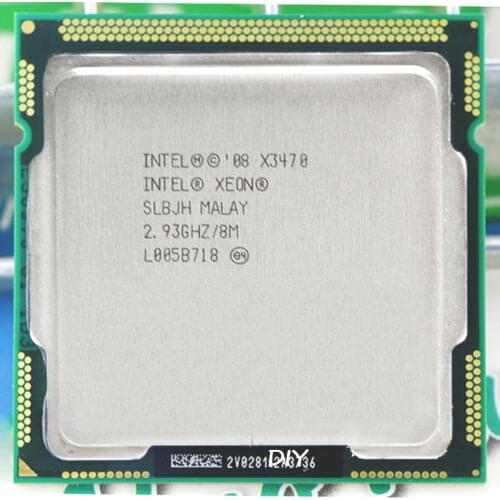 Intel Core Xeon X3470 8M Cache 2.93 GHz Torbu Frequency 3.6 LGA 1156 P55 H55 equal i7 870