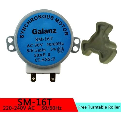 SM-16T AC30V 3W 50/60Hz Micro Turntable Synchronous Tray Motor Microwave Oven Accessories Spares Parts Core Coupling Clutch