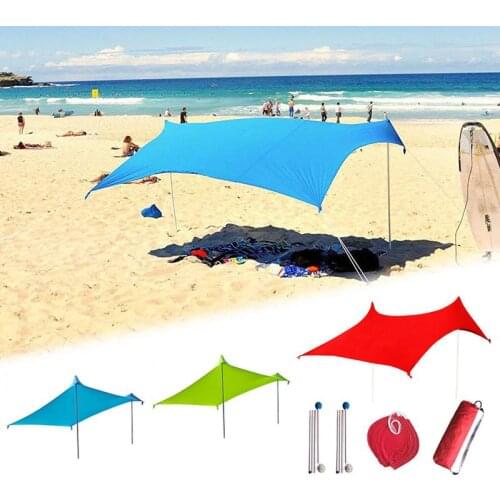210x210x160cm Family Beach Sunshade Lightweight Sun Shade Tent With Sandbag Anchors For Parks & Outdoor Camping Dropshipping