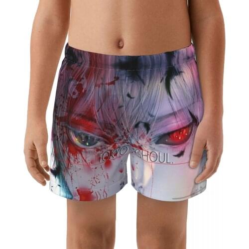 Tokyo Ghoul boys Brand Swimming Briefs Low Waist Swimwear drop With Push-up Pad Shorts Trunks Boxers Summer kids Swim