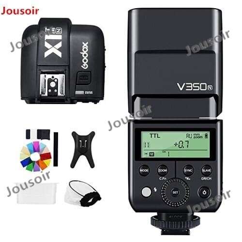 Godox V350N TTL 1/8000s HSS 2.4G GN36 Camera Flash, 500 Full Power Flashs, 0.1 to 1.7s Recycle Time with X1T-N Trigger for N CD5