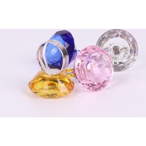 NEW 10pcs Adjustable Glue Ring Crystal Finger Ring Adhesive Eyelash Extension Pallet Holder Makeup Tool