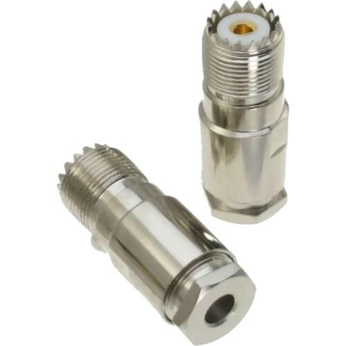 1pce UHF Female Jack SO239 SO-239 clamp For RG8X RG-8X LMR240 cable RF Connector