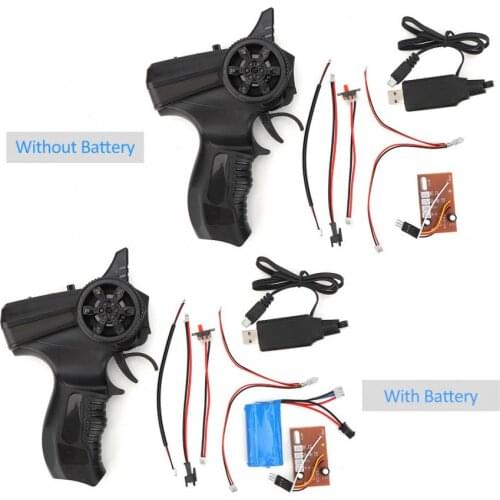 2.4G Remote Control Transmitter Kit CNC Carbon Brush Motor RC Car Transmitter Vehicles Parts Fit for WPL Car Model Accessory