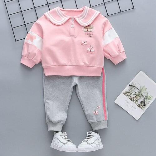 2Pcs Baby Girls Clothing Sets Autumn Winter Toddler Kids Clothes Kids Tracksuit For Girl Suit Childrenls Clothing 1 to 4 Years