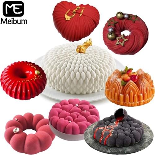 Meibum 29 Kinds of Food Grade Silicone Cake Molds French Mousse Mould Party Pastry Baking Tools DIY Dessert Pan Kitchen Bakeware