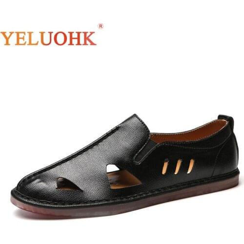 38-47 Men Casual Shoes Slip On Soft Leather Summer Shoes Men Plus Size Comfortable Men Shoes