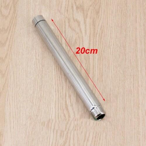 8" Pipe Handheld Stainless Steel Shower Head Extension Pipe Adjustable