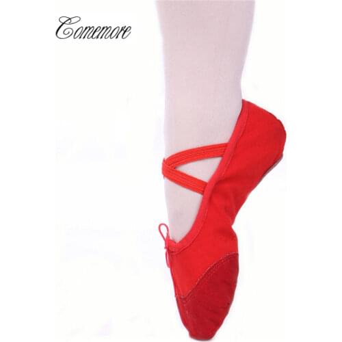 Ballet Slippers For Girls Classic Split-Sole Canvas Dance Gymnastics Baby Yoga Shoes Flats Kids Dance shoe Women Ballerina